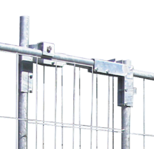 Nachrüstsatz Bauzaunschiebetor einflügelig links öffnend, verzinkt